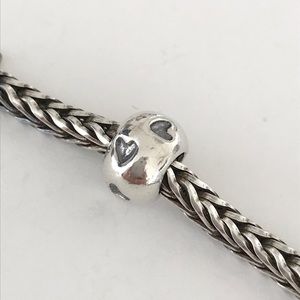 Authentic Trollbeads Heart Print Bead New